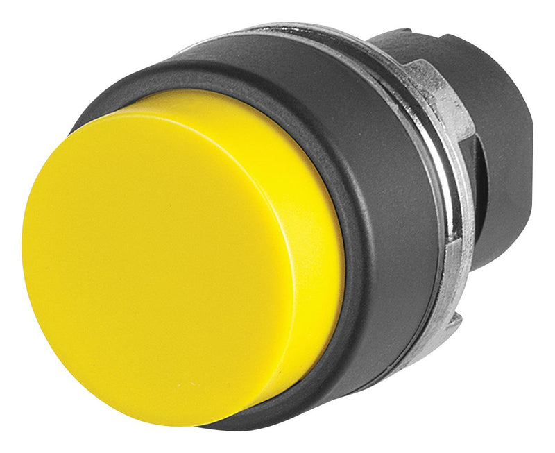 EAO 46-2131.1240.000 Switch Actuator, Momentary, Flush, Yellow, EAO 46 Series 22.3mm Non Illuminated Pushbutton Switches