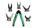 MULTICOMP PRO MP014774 Plier Set, 8", Combination Plier/Wire Stripper/Crimping Clamp/Shear/Cable Shear Heads