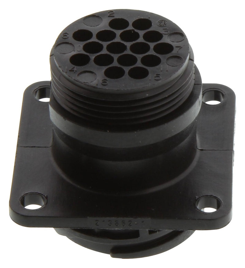 AMP - TE CONNECTIVITY 213862-1 CIRCULAR CONNECTOR, 16POS, RCPT, FLANGE