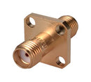 HUBER+SUHNER 37"SMA-50-0-1/111"NE RF / Coaxial Adapter, SMA, Jack, SMA, Jack, Straight Panel Adapter, 50 ohm 22643498