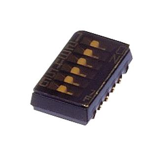 NIDEC COMPONENTS CHS-06TA1 DIP / SIP Switch, 6 Circuits, Slide, Surface Mount, SPST-NO, 6 V, 100 mA