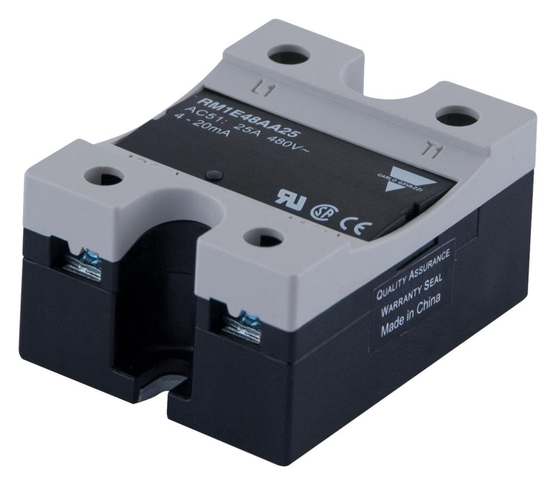 CARLO GAVAZZI RM1E48AA50 Solid State Relay, SPST-NO, 50 A, 550 VAC, Panel Mount, Screw, Analogue