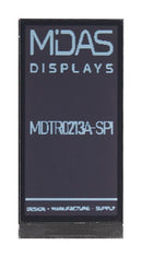 MIDAS DISPLAYS MDTR0213A-SPI TFT LCD, 2.13 ", 122 x 250 Pixels, Portrait, Mono, 2.8V
