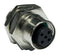 AMPHENOL LTW M12A-03PFFS-SH8001 Sensor Connector, M Series, M12, Female, 3 Positions, Solder Socket, Straight Panel Mount