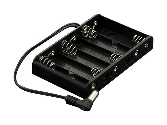 DFROBOT FIT0141 Battery Holder, AA, 6 Cell, DC2.1 Power Jack x1, 93 x 57 x 15 mm GTIN UPC EAN: 6959420913916