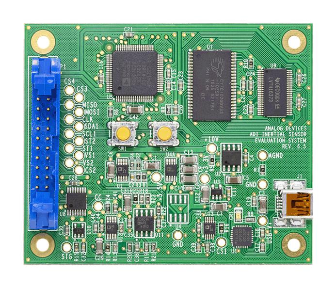 ANALOG DEVICES EVAL-ADXL375Z-M Evaluation Board, ADXL375, 3-Axis MEMS Accelerometer, USB A to Mini-B Cable, 20Pin 18" Ribbon Cable