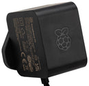 RASPBERRY-PI SC1155 Power Supply, USB-C, 5.1 V, 5 A, Black, AU Plug