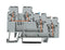 WAGO 270-560 DIN Rail Mount Terminal Block, Sensor, 4 Ways, 28 AWG, 12 AWG, 2.5 mm&sup2;, Clamp, 18 A