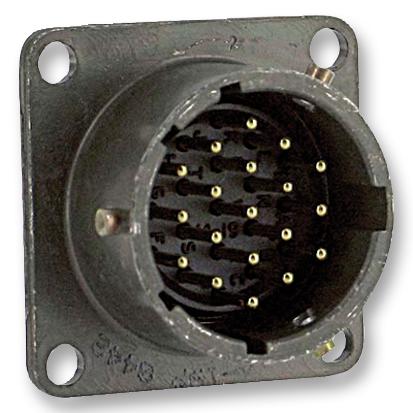 AMPHENOL INDUSTRIAL MS3112E8-3P Circular Connector, MIL-DTL-26482 Series I, MS3112 Series, Box Mount Receptacle, 3 Contacts