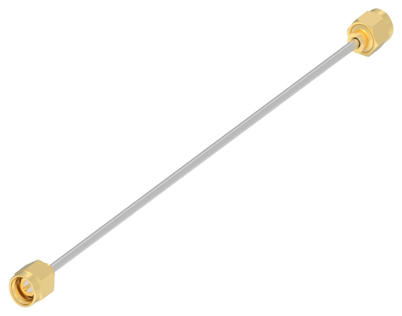 TE CONNECTIVITY 2480661-4 RF / Coaxial Cable Assembly, SMA Plug to SMA Plug, EPC-086 Semi-Flex, 50 ohm, 6 ", 152.4 mm