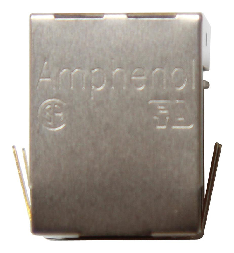 AMPHENOL COMMUNICATIONS SOLUTIONS RJE0166201 Modular Connector, Modular Jack, 1 x 1 (Port), 6P6C, Panel Mount, Through Hole Mount