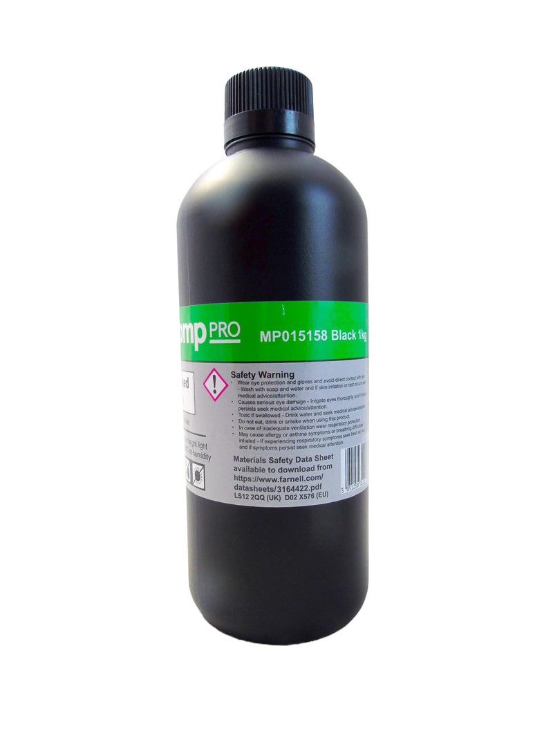 MULTICOMP PRO MP015158 Resin, Black, 1.1 g/cm&sup3;, 28% Elongation, 300mPa&middot;s, 1kg