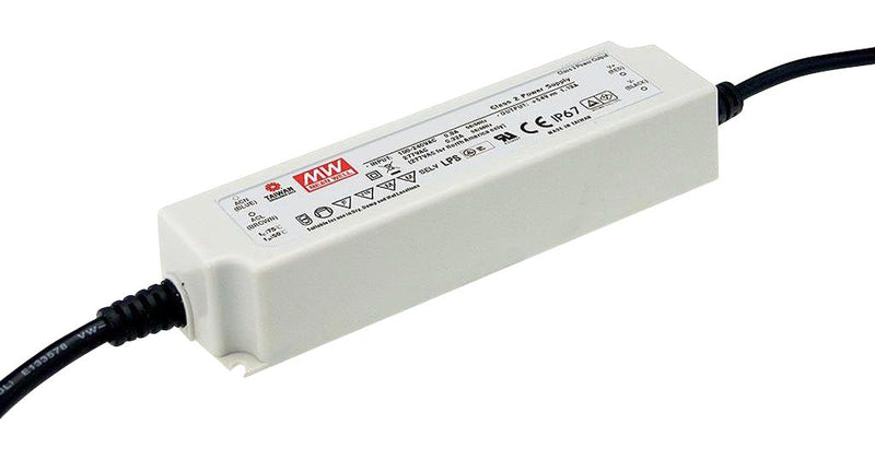MEAN WELL LPF-60-36 LED Driver, LED Lighting, 60.12 W, 36 VDC, 1.67 A, Constant Current, Constant Voltage, 90 V