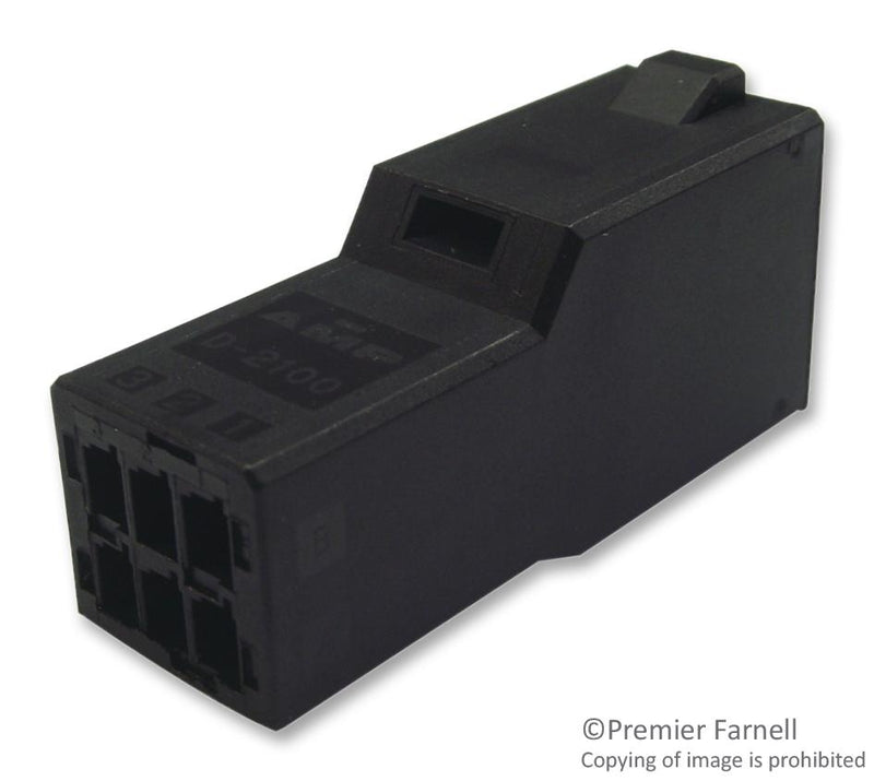AMP - TE Connectivity 1-1318115-3 1-1318115-3 Connector Housing Dynamic D-2100 Plug 6 Ways 2.5 mm D-2000 Series Pin Contacts