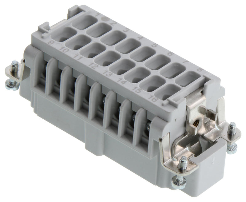 ABB - THOMAS & BETTS MS216B RECTANGULAR INSERT, PLUG, 16+G POSITION, SCREW