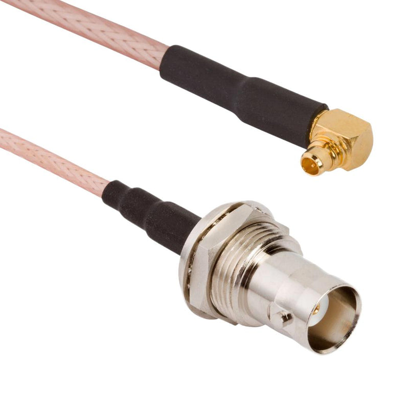 AMPHENOL RF 095-850-207-006 CBL ASSY, BNC BLKHD JACK-MMCX R/A PLUG