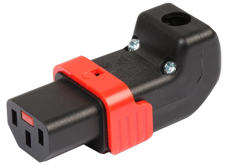 IEC LOCK PA130100DBK IEC Power Connector, IEC C13 Socket, 230 VAC, Screw, Cable Mount, PA130100BK Series