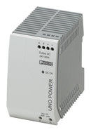 PHOENIX CONTACT 2904371 AC/DC DIN Rail Power Supply (PSU), ITE, 1 Output, 90 W, 24 VDC, 3.75 A GTIN UPC EAN: 4046356933483 UNO-PS/2AC/24DC/90W/C2LPS