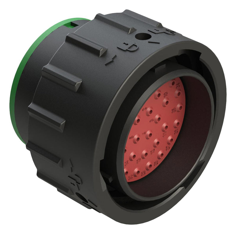 AMPHENOL SINE/TUCHEL AHDP06-24-33PN-SRA CIRCULAR CONNECTOR, PLUG, 24-33, CRIMP