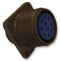 ITT CANNON MS3100E20-18PWF187 Circular Connector, MIL-DTL-5015 Series, MS3100 Series, Wall Mount Receptacle, 9 Contacts