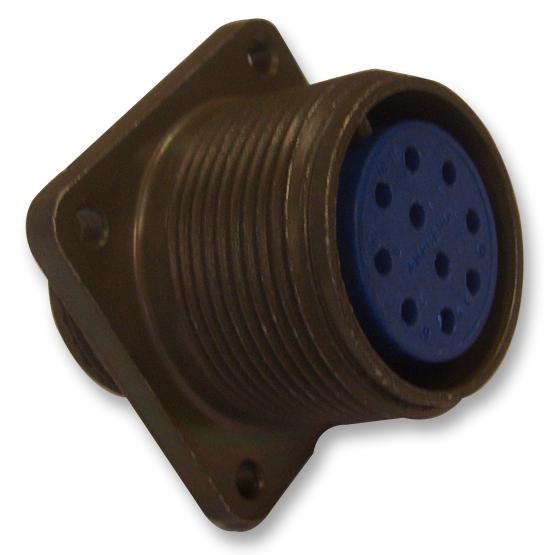 ITT CANNON MS3100F16S-1PW Circular Connector, MIL-DTL-5015 Series, MS3100 Series, Wall Mount Receptacle, 7 Contacts