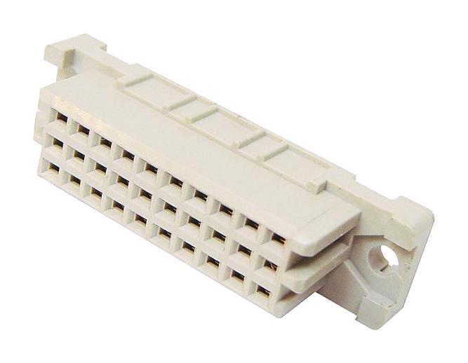 HARTING 09252306824 DIN 41612 Connector, 30 Contacts, Receptacle, 2.54 mm, 3 Row, a + b + c