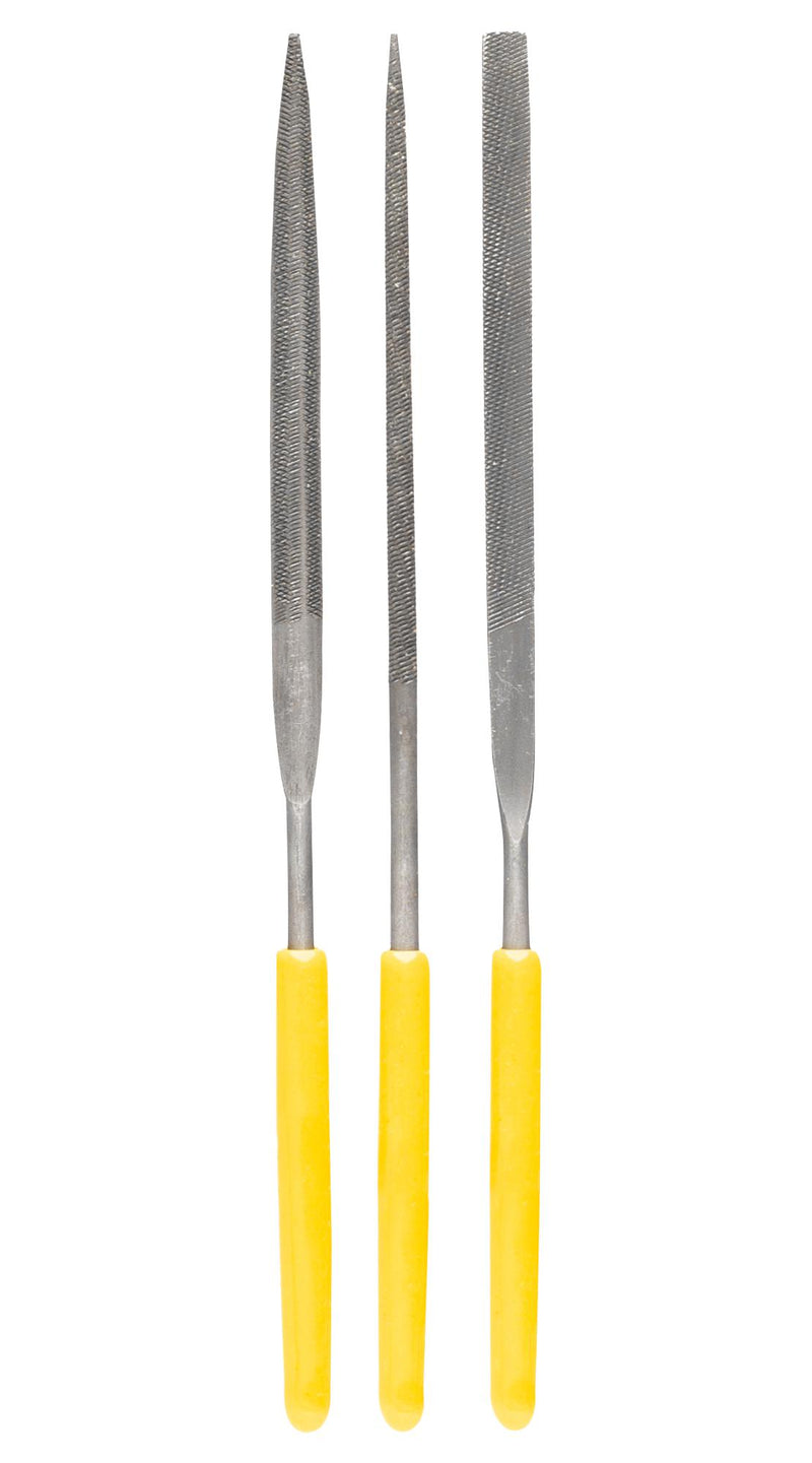 MULTICOMP PRO MP013857 File Set, Precision Micro, 3 Pieces of Flat, Round and Half-Round File Set