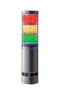 PATLITE LA6-3DTNUB-RYG Signal Tower, 3 Tier, Amber/Green/Red, 85 dB, Terminal Block, Flashing, 11 Tone, 24 VDC, IP54/IP65