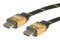ROLINE 11.04.5510 Audio / Video Cable Assembly, HDMI A Plug, HDMI A Plug, 66 ft, 20 m, Black, Yellow GTIN UPC EAN: 7611990125647