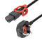 L-COM C13LPBS-10-3M PWR CORD, IEC C13-UK BS 1363 PLUG, 9.8
