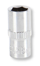 MULTICOMP PRO MP14-CRV08 Socket, Hex, 8mm, 1/4" Drive Size, Chrome Vanadium, DIN3120