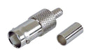 L-COM BAC515 RF / Coaxial Connector, BNC Coaxial, Straight Jack, Crimp, Solder, 50 ohm, RG58, Brass