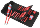 WERA 05059041001 Screwdriver Set, 17 Pcs, VDE Stainless Blades/17 Extra Slim, Kraftform Kompakt Series