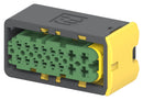 TE CONNECTIVITY 3-1564337-1 Automotive Connector Housing, Black, Heavy Duty Sealed Connector Series, Receptacle, 16 Ways