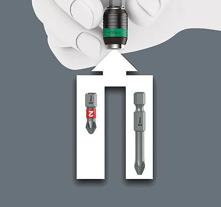 WERA 5057114001 BIT HOLDING SCREWDRIVER SET, 32 PIECES