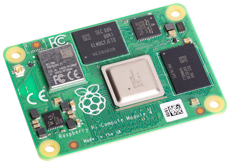 RASPBERRY-PI CM4108016 Raspberry Pi Compute Module 4, BCM2711, ARM Cortex-A72, 8GB RAM, 16GB EMMC, WiFi
