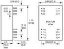 XP POWER JTB0524D05 Isolated Through Hole DC/DC Converter, Regulated, ITE, DIP, 4:1, 5 W, 2 Output, 5 V