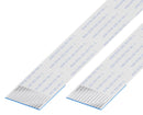 GCT 10-12-A-0304-C-4-08-4-T FFC / FPC Cable, 12 Core, 1 mm, Same Sided Contacts, 12 ", 304 mm, White