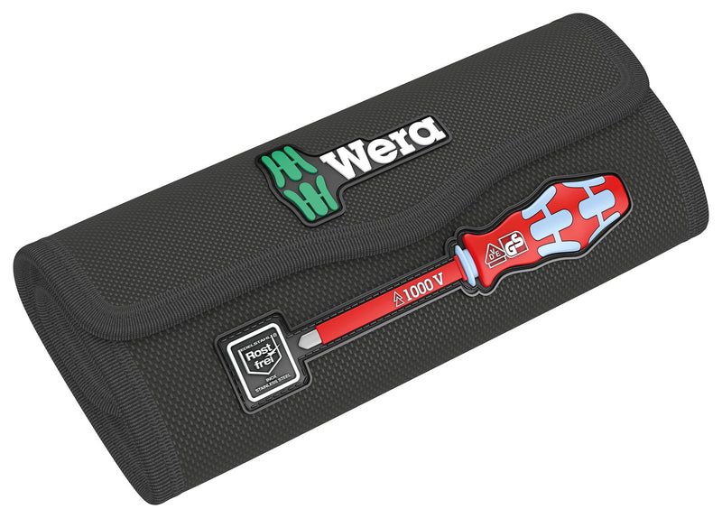 WERA 05059041001 Screwdriver Set, 17 Pcs, VDE Stainless Blades/17 Extra Slim, Kraftform Kompakt Series
