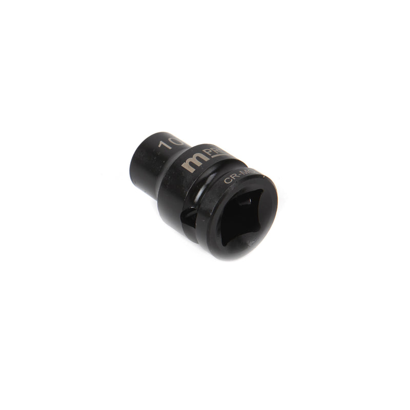 MULTICOMP PRO MP12-CRMO10 Socket, Hex, 10 mm x 38 mm, 1/2" Drive Size, Chromium Molybdenum Steel, DIN3121, Auto Repair