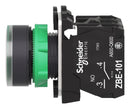 SCHNEIDER ELECTRIC XB5AW73731B5 Industrial Pushbutton Switch, Harmony, 22 mm, SPST-NO, SPST-NC, Momentary, Flush, Green, Red