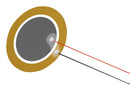 PUI AUDIO AB2720B-LW100-R Piezo Element, Bender, 2 kHz, 0.045 &micro;F, 27 mm Diameter, 0.23 mm Height, 300 ohm