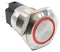 E-SWITCH PVB3H2B0SS3R1 Vandal Resistant Switch, Stainless Steel Actuator Finish, PVB3 Series, 16 mm, SPDT, On-(On)