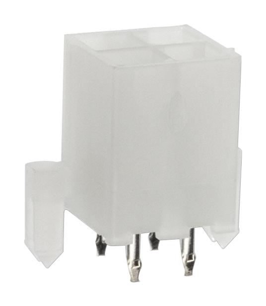 MOLEX 45718-0002 Pin Header, Power, 4.2 mm, 2 Rows, 6 Contacts, Through Hole Straight, Mini-Fit HCS