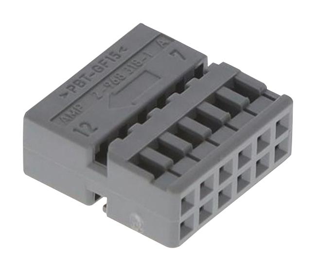 AMP - TE CONNECTIVITY 2-968318-1 Automotive Connector Housing, Grey, MQS, Receptacle, 12 Ways