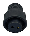 NORCOMP 868-02A-203R001 Circular Connector, Circular Connector, Cavalier Series, Cable Mount Receptacle, 2 Contacts