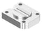 BANNER ENGINEERING BWA-Q45VAC-CMSS Mounting Bracket, Curved Surface Magnet Mount, Stainless Steel, Q45VA Vibration & Temperature Sensor