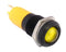 CML INNOVATIVE TECHNOLOGIES 192113Z2 LED Panel Mount Indicator, Yellow, 24 V, 14 mm, 20 mA, 50 mcd, IP67