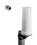 SIRETTA OSCAR40-PRO/X/NTYPE-F/S/S/33-WHITE RF Antenna, 7.392 to 7.92GHz, 5G/4G/3G/2G/GSM/ISM/UMTS/LTE/SigFox/WiFi/Bluetooth/IoT/ZigBee, 4dBi