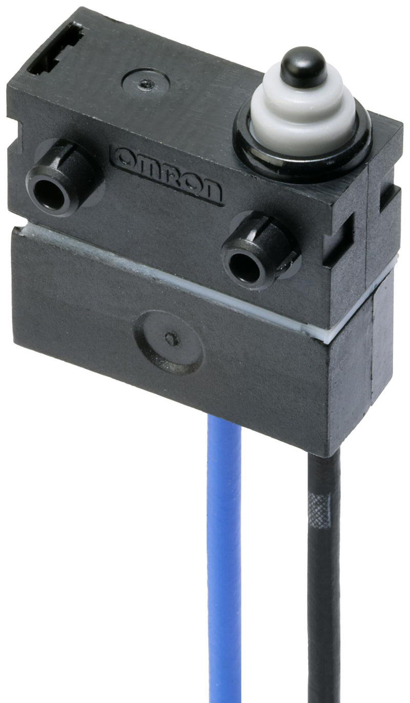 OMRON ELECTRONIC COMPONENTS D2AW-R5-ER003MP R Microswitch, IP67, Ultra Subminiature, Pin Plunger, SPST-NO, Wire Leaded, 14 V